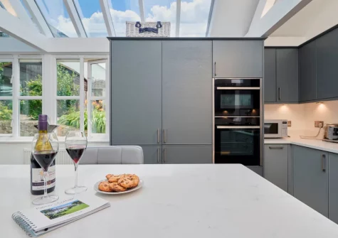 The kitchen at Palmers Cottage, Dalwood