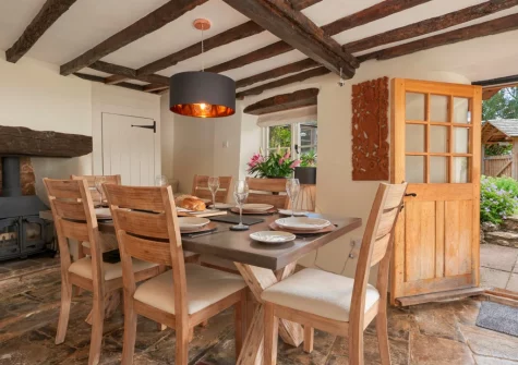 The dining room at Palmers Cottage, Dalwood
