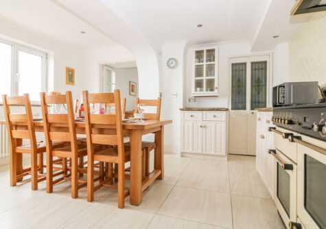 The kitchen & dining area at Panoramic Cottage, Brixham