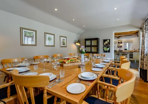 The dining room at Park Gate Stables, Tawstock