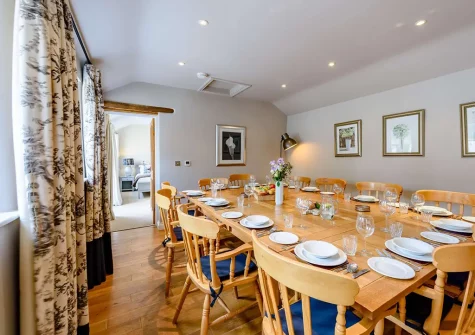 The dining room at Park Gate Stables, Tawstock