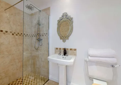 Bedroom #4 en-suite shower room at Park Gate Stables, Tawstock