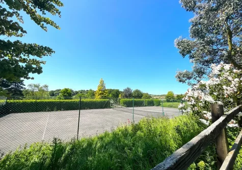 The tennis court at Park Gate Stables, Tawstock
