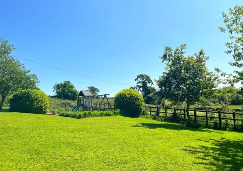 The garden & children's play areaat Park Gate Stables, Tawstock