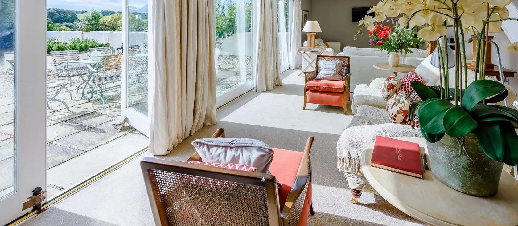 Park Gate Stables, Tawstock is a luxurious six-bedroom barn conversion offering elegant interiors, private tennis court, games room, and south-facing patio. Nestled in the country yet close to beaches and attractions, it's perfect for family breaks.