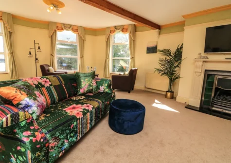 The living area at Park House, Babbacombe