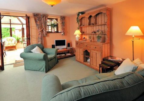 The living area @ Park Mill Farm Cottage