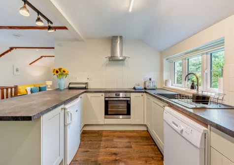 The kitchen at Parr Cottage, Two Waters Foot