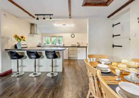 The kitchen & dining area at Parr Cottage, Two Waters Foot