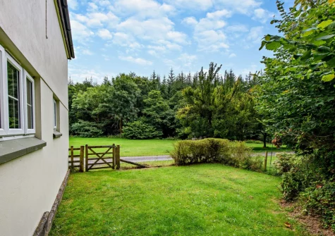 The enclosed garden at Parr Cottage, Two Waters Foot