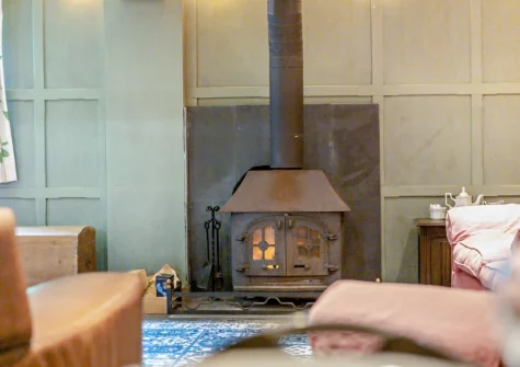 The Barn is also available to guests, offering a shared space to unwind in front of a crackling wood burner