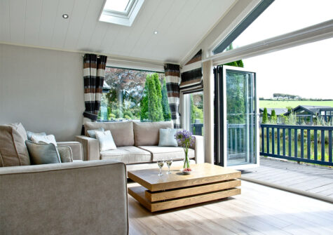 The living area at Parracombe Lodge, Kentisbury Grange, Kentisbury