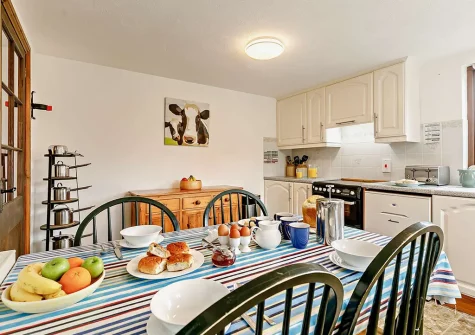 The kitchen at Patrieda Croft, Rilla Mill