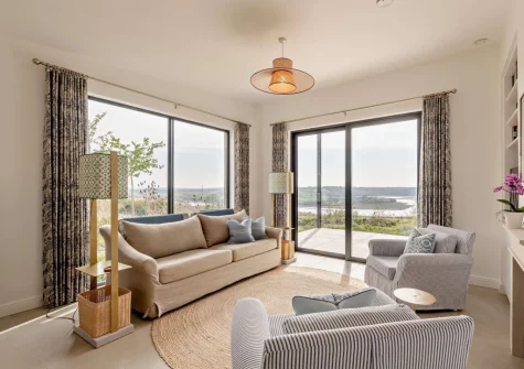 The living area at Peace Cottage, Riverview, Bere Alston