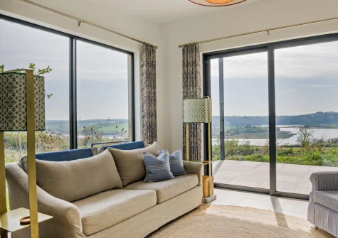 The living area at Peace Cottage, Riverview, Bere Alston