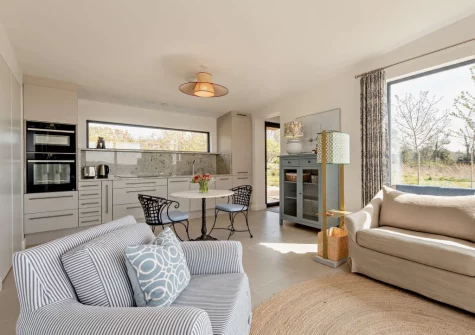 The living area at Peace Cottage, Riverview, Bere Alston