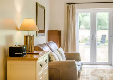 The living area at Peal Cottage, Two Waters Foot
