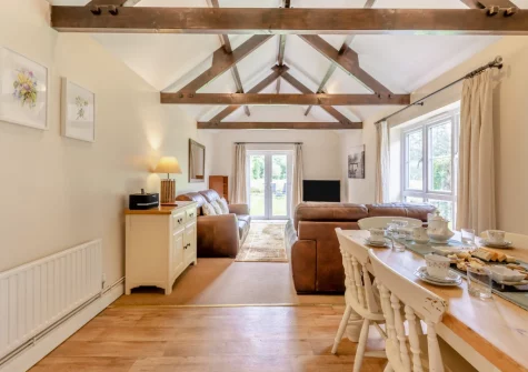 The living & dining area at Peal Cottage, Two Waters Foot