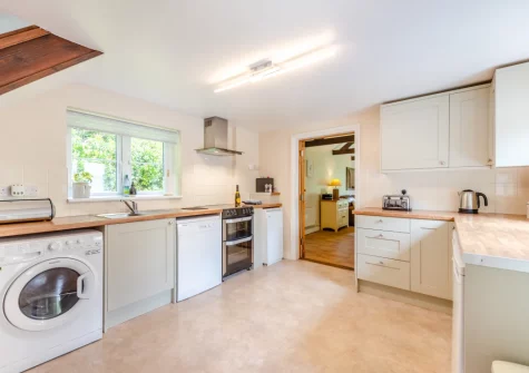 The kitchen at Peal Cottage, Two Waters Foot