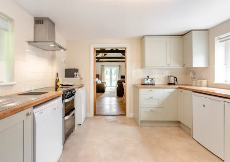 The kitchen at Peal Cottage, Two Waters Foot