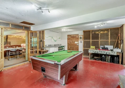 The shared games room at Peal Cottage, Two Waters Foot