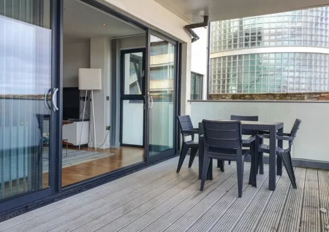 The balcony at Pearl Three, Newquay