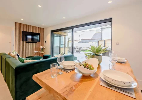 The dining area at Pebble Bay, Westward Ho!