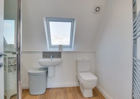 Bedroom #1 en-suite shower room at Pebble House, Newquay