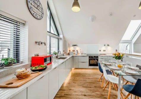 The kitchen & dining area at Pebble Links, Westward Ho!