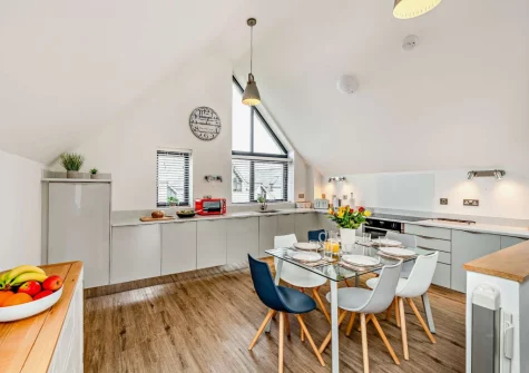 The kitchen & dining area at Pebble Links, Westward Ho!