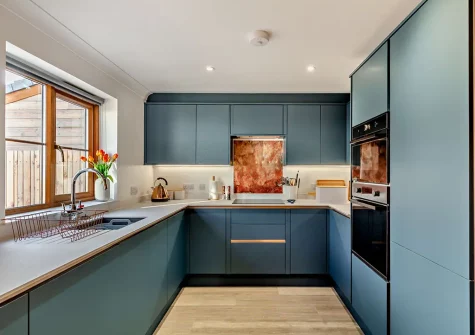 The kitchen at Pebbles, Portreath