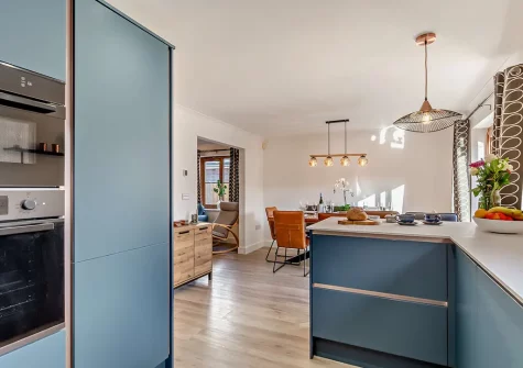 The kitchen at Pebbles, Portreath
