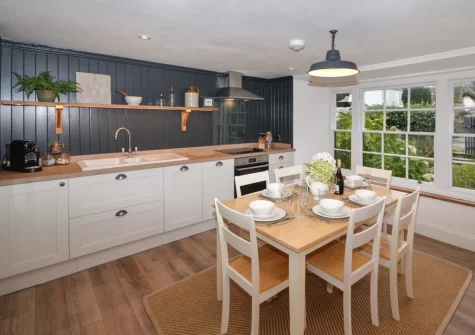 The kitchen & dining area at Peep O Day, West Buckland
