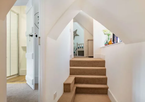 The first floor landing at Peep O Day, West Buckland