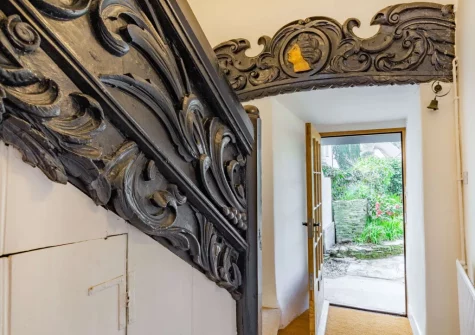 The entrance hallway at Peep O Day, West Buckland