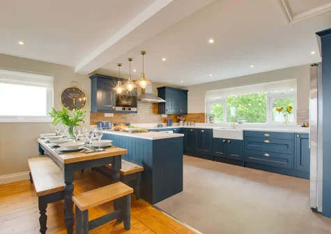 The kitchen & dining area at Pencarreg, Polruan
