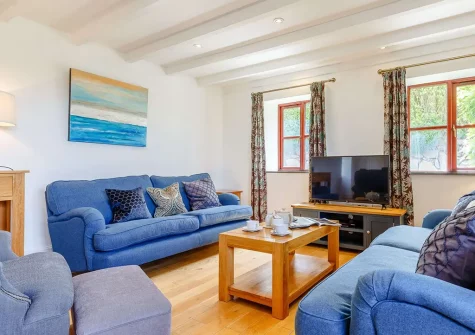 The living area at Pendarves, Trescowe