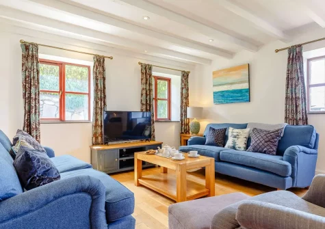 The living area at Pendarves, Trescowe