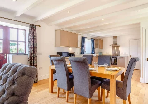 The dining area at Pendarves, Trescowe