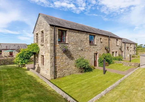 The rear garden at Pendarves, Trescowe
