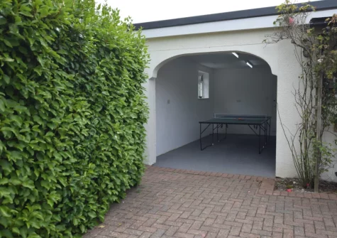 The table tennis table & utility area at Pendavey Lodge, Sladesbridge