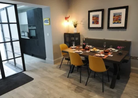 The dining area at Pendeen, Fowey