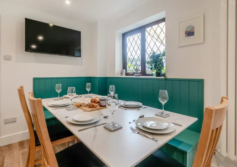 The dining area at Pendragon, Padstow