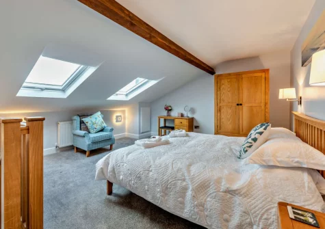 The bedroom at Penhill Tack Room, Fremington