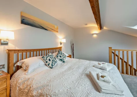 The bedroom at Penhill Tack Room, Fremington