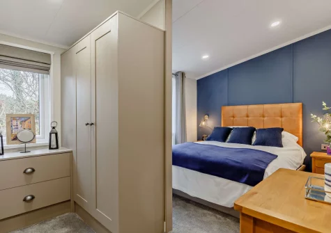 Bedroom #1 at Penmarlam Lodge, Lanteglos