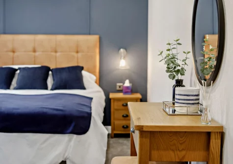 Bedroom #1 at Penmarlam Lodge, Lanteglos