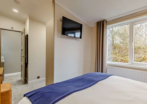 Bedroom #1 at Penmarlam Lodge, Lanteglos