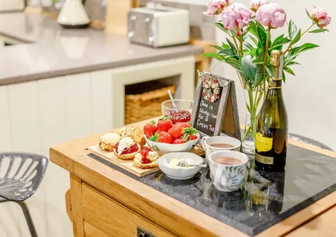 The kitchen at Penny Bun Cottage, Polyphant