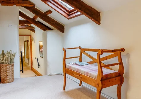 The first floor landing at Penny Bun Cottage, Polyphant